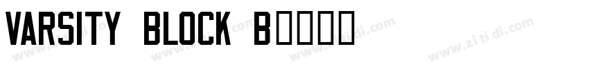 Varsity Block B字体转换 Varsity Block B字体转换